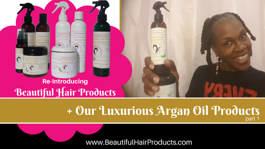 argan oil hair products tutorial