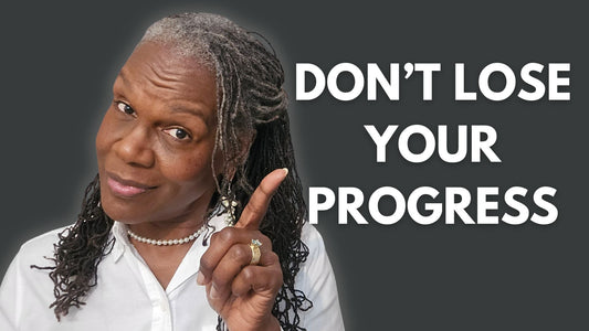 rene michelle floyd thumbnail title don't lose your progress white blouse gray sisterlocks