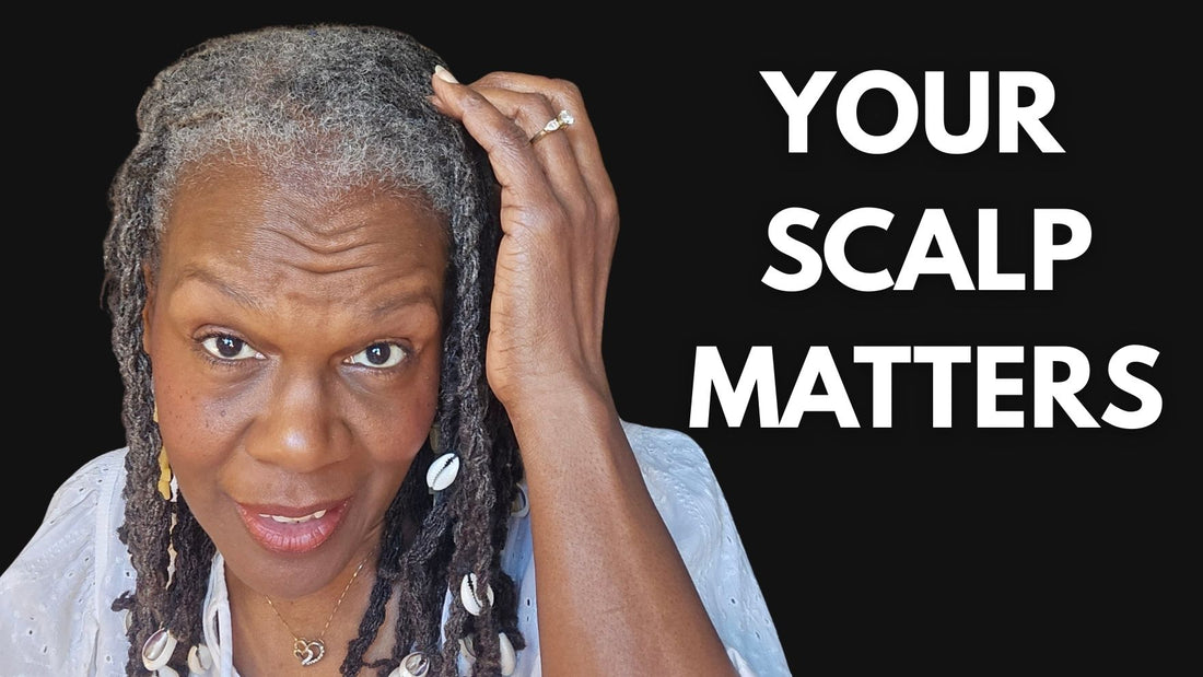 Rene’ teaching Scalp First Education about scalp inflammation and Sisterlocks scalp health