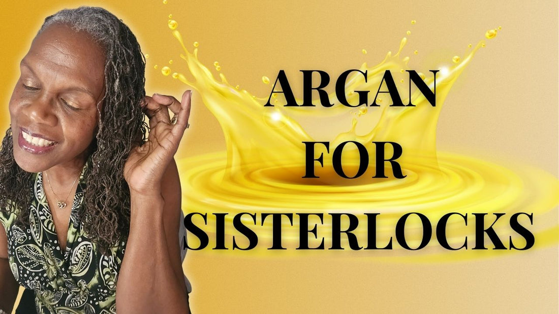 Medium porosity Sisterlocks hydration ritual using argan oil
