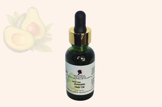 Green-Gold Avocado Hair Oil for Sisterlocks and natural hair by Beautiful Hair Products