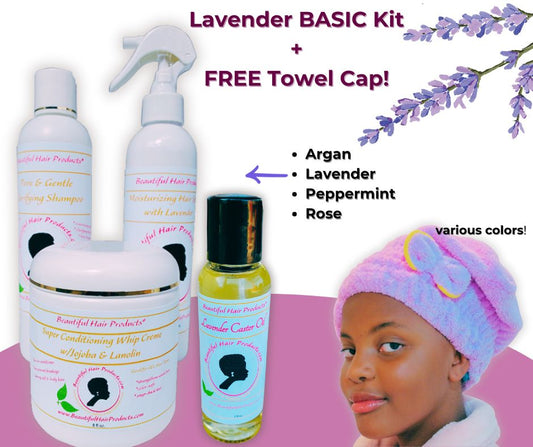 Basic Moisturizing Kits + FREE Towel Cap