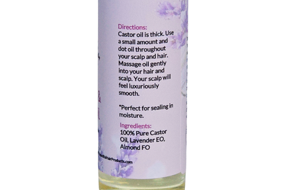 Lavender and Castor Oil directions and ingredients for Sisterlocks and high porosity hair