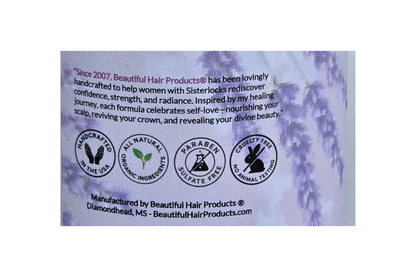 Beautiful Hair Products Lavender Deep Conditioning Whip brand story and Sisterlocks hair care information