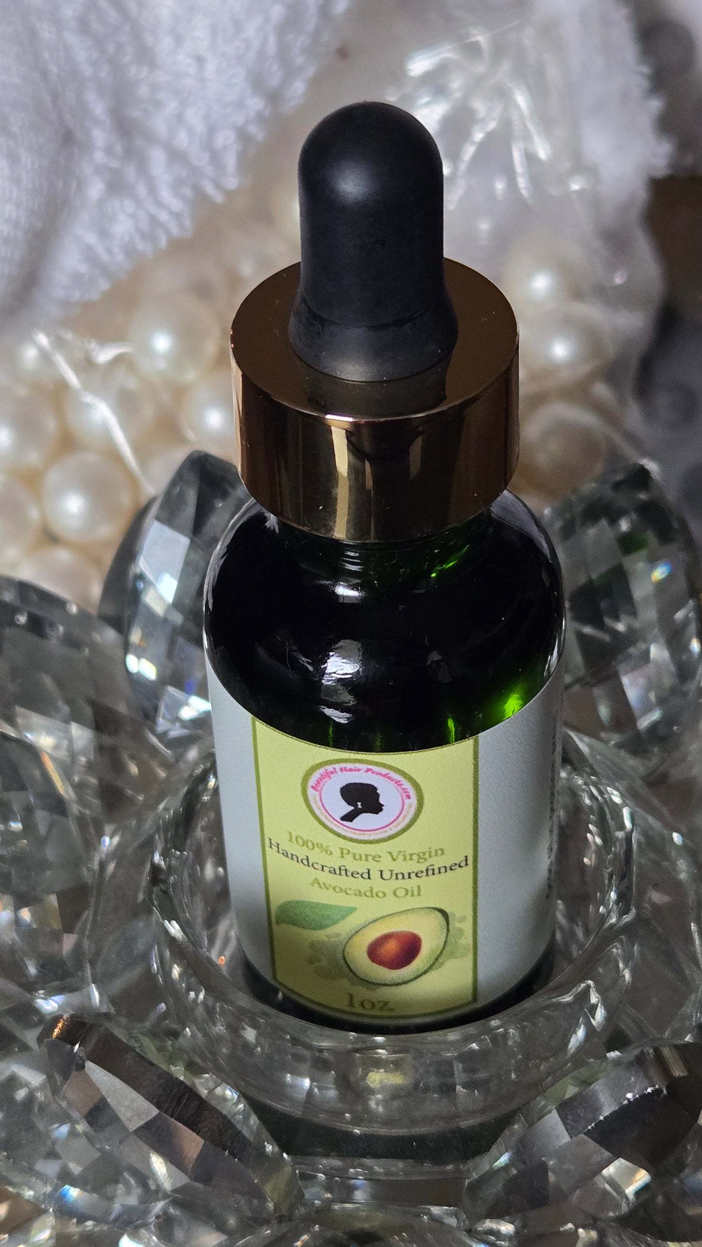 Aceite de Aguacate Sin Refinar (Verde-Oro) - 100% Puro Virgen Hecho a Mano 