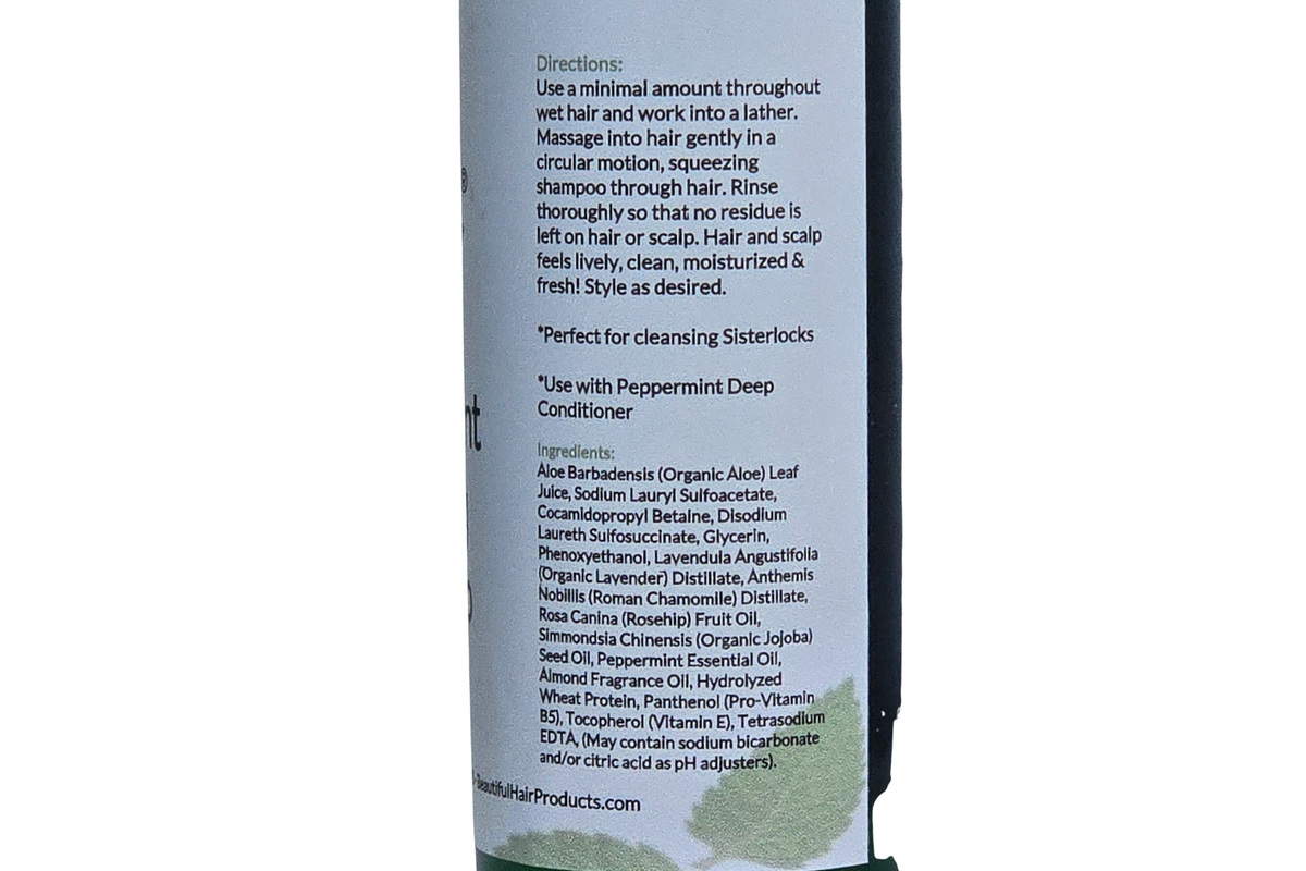 Peppermint Clarifying Shampoo for Sisterlocks & Low Porosity Hair
