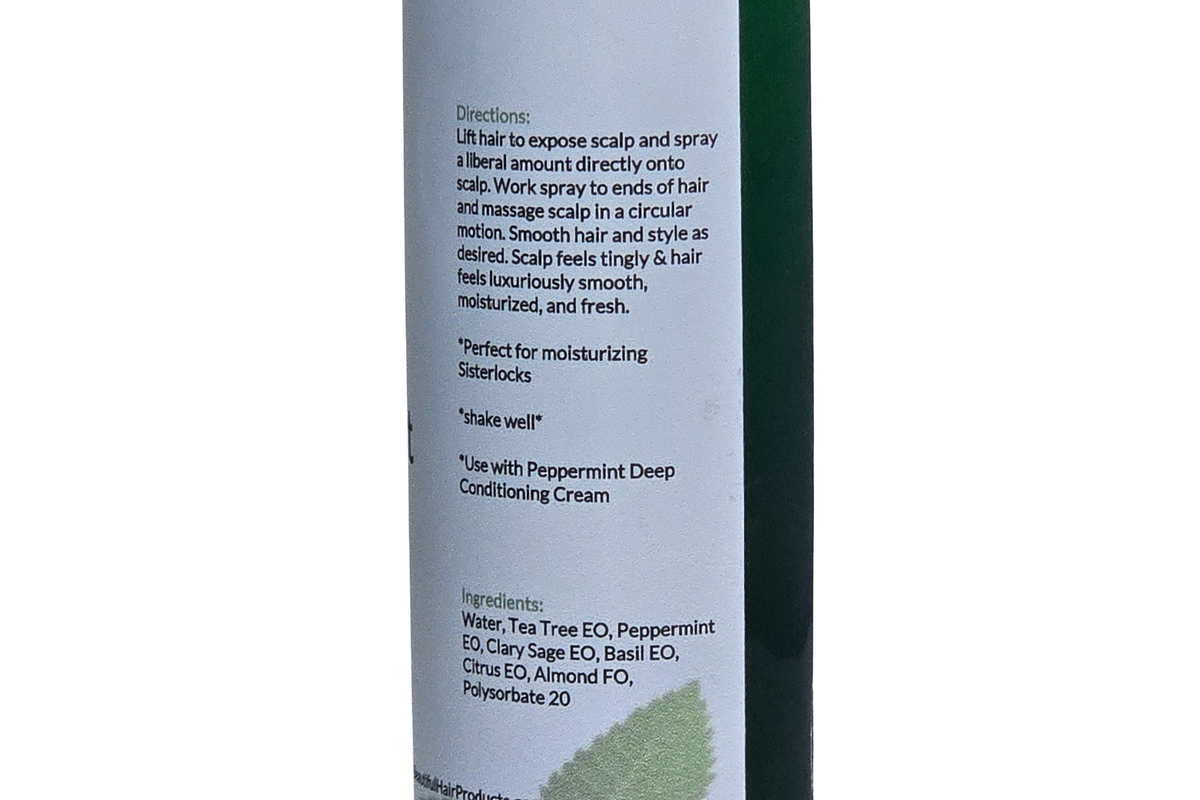 Peppermint Daily Cooling Moisture Mist for Sisterlocks & Low Porosity Hair