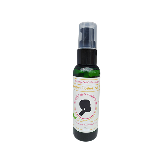 Single Peppermint Hair Growth Oil bottle, 2oz scalp stimulation treatment for Sisterlocks
